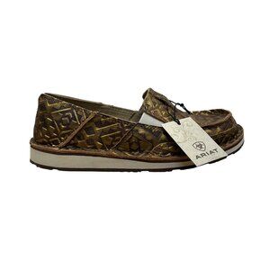 Ariat Women’s Copper Blanket Embossed Leather Cruiser Slip-On Shoes Size US 5.5